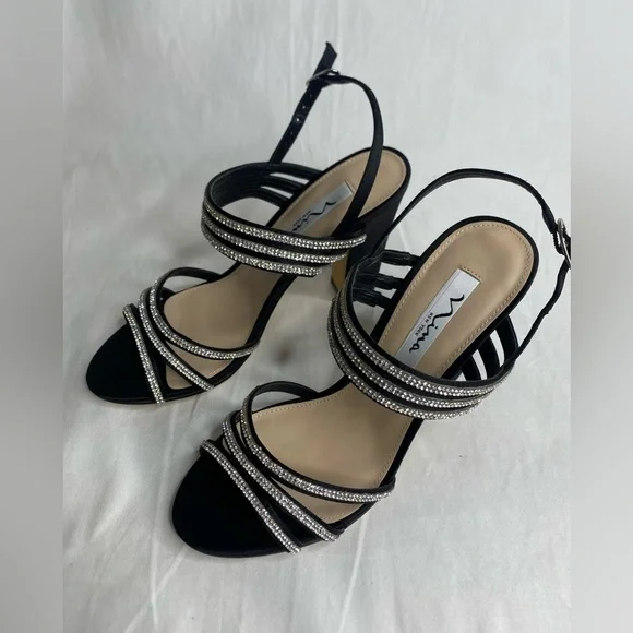 Women Nina black Shandra High Heel sandal - Picture 3 of 10